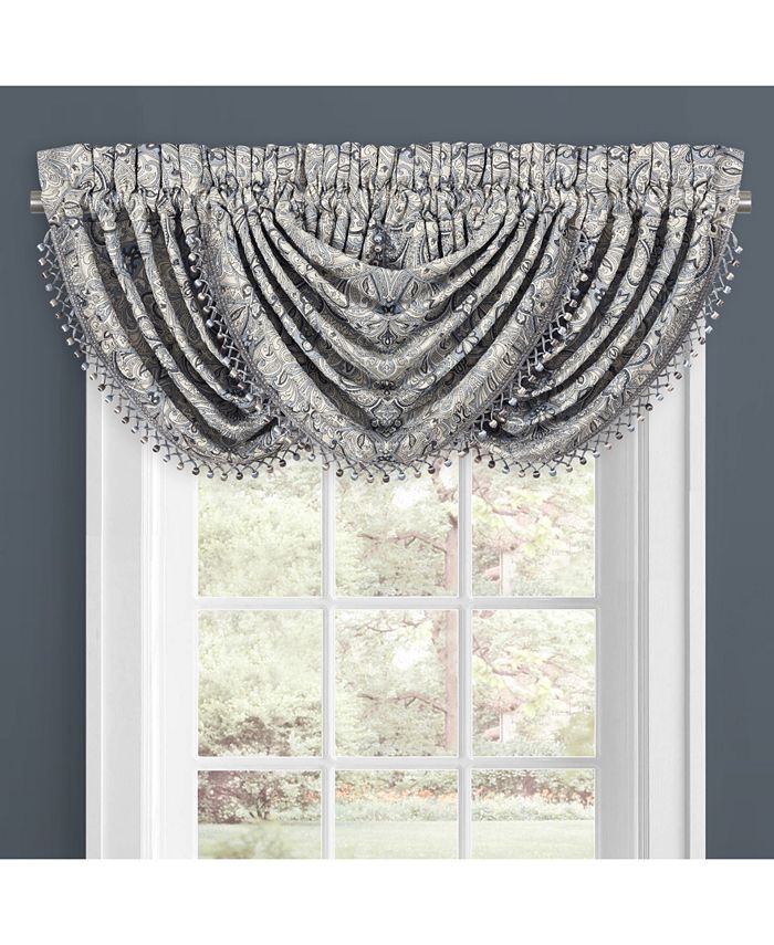 J Queen New York Alexis Waterfall Window Valance, 43" x 33" Macy's