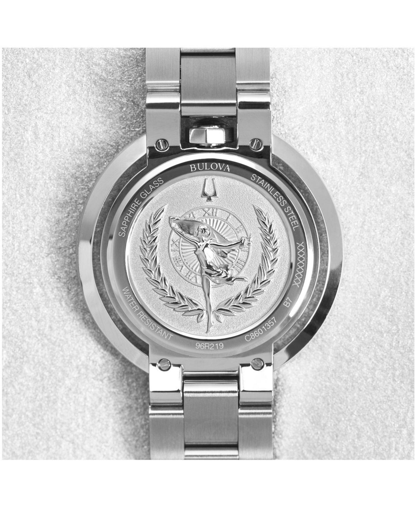 Женские часы Bulova Rubaiyat Diamond (1/4 ct. t.w.) Two-Tone Stainless Steel Bracelet Watch 35mm — фото 6
