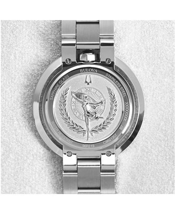 Bulova - Women's Rubaiyat Diamond (1/4 ct. t.w.) Two-Tone Stainless Steel Bracelet Watch 35mm