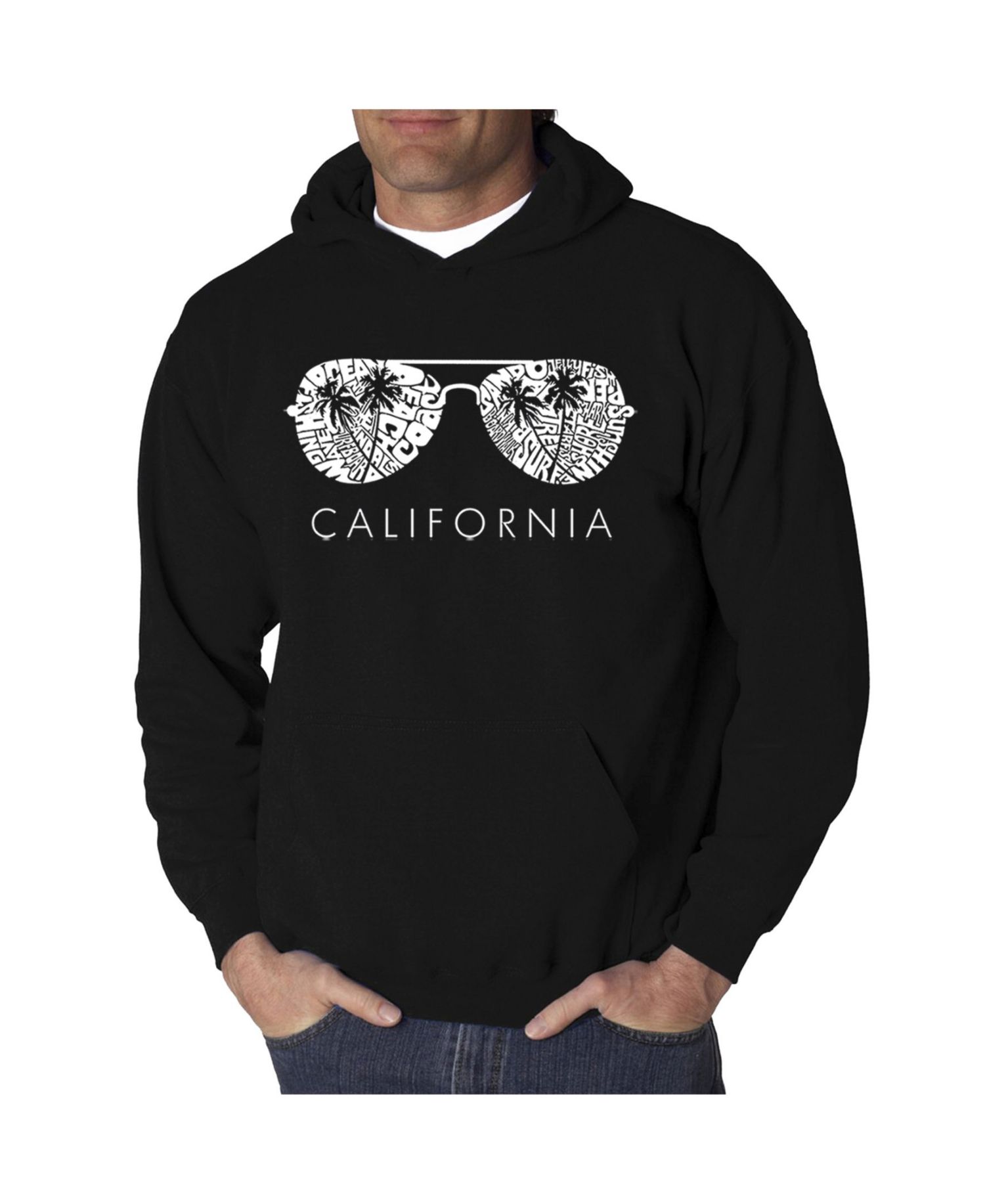 Men's California Shades Word Art Hooded Sweatshirt