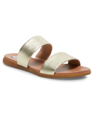 steve madden dual woven slide sandal