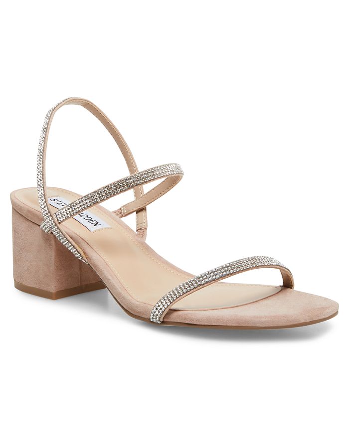 Steve madden nude chunky heel sales