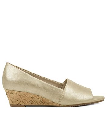 aerosoles application peep toe wedges