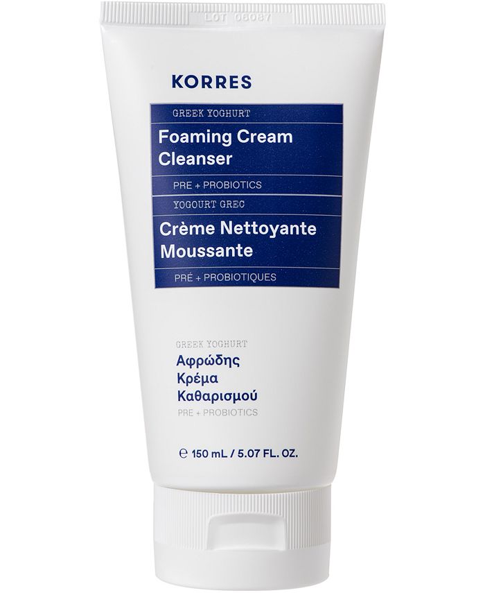 KORRES Greek Yoghurt Foaming Cream Cleanser, 5.07-oz. - Macy's