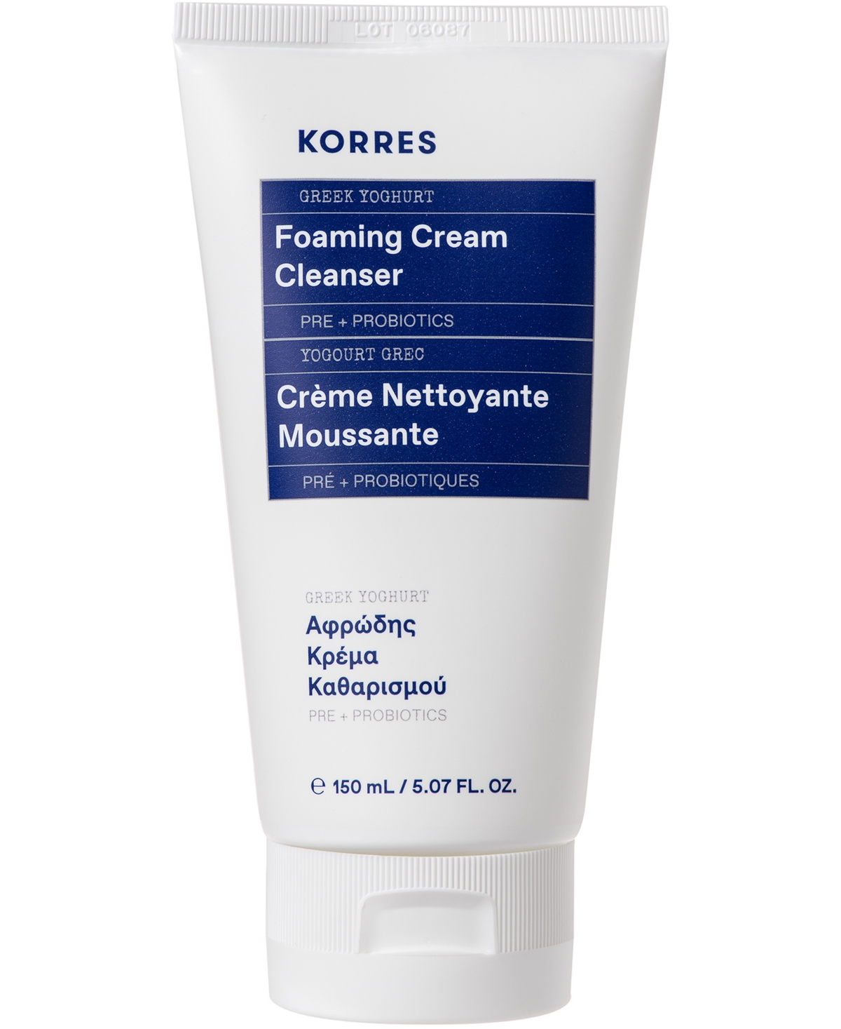 Korres Greek Yoghurt Foaming Cream Cleanser, 5.07-oz.