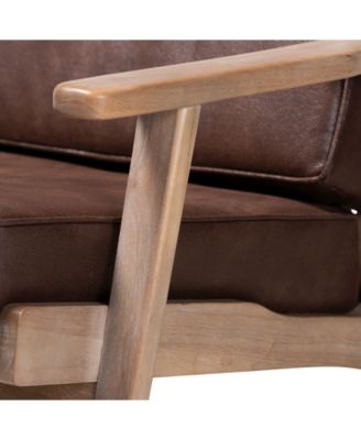 Sigrid Mid-Century Modern Armchair and Ottoman Set