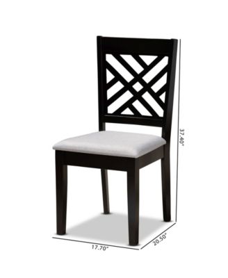 Caron Transitional 2 Piece Dining Chair Set with Seat