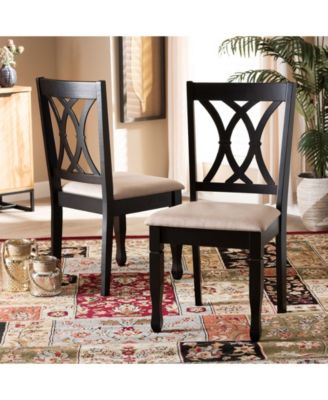 Reneau Transitional 2 Piece Dining Chair Set with Seat