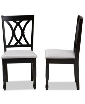 Reneau Transitional 2 Piece Dining Chair Set with Seat