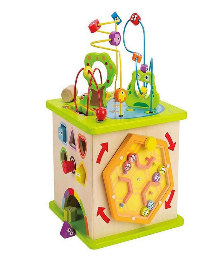 Hape Country Critters Wooden Children's Toddler Play Cube Activity