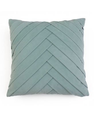 THRO - 20X20 James Pleated Velvet Pillow in Jadeite