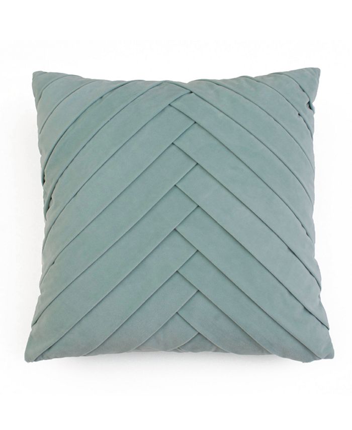 James pleated 2025 velvet pillow