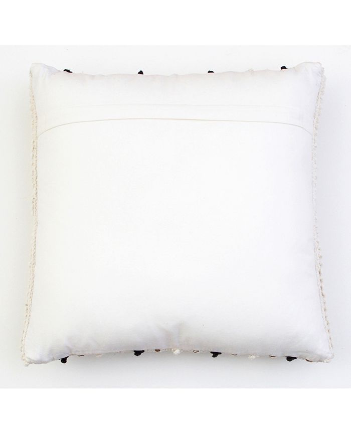 THRO 20x20 Kloven Cotton Pillow in Black Macy's