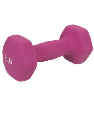 Neoprene Dumbbells 5 lbs, Set of 2,  Anti-Slip, Anti-Roll