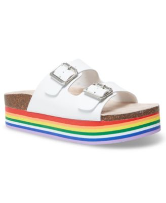 madden girl rainbow platform sandals