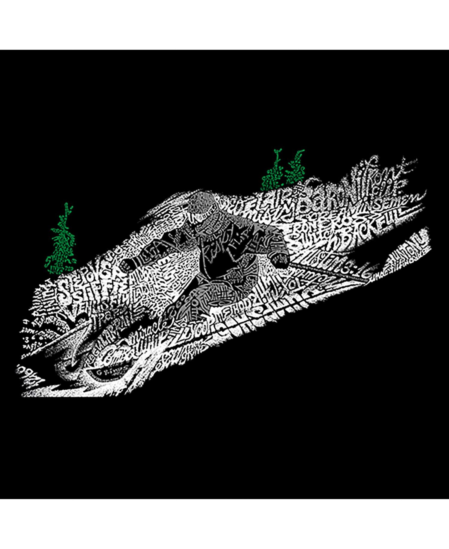 Men's Word Art - Ski Long Sleeve T-Shirt