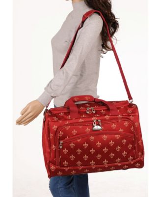 Fleur De Lis 5 Piece Spinner Luggage Set