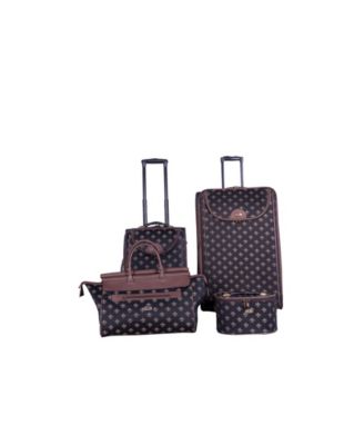 american flyer luggage fleur de lis