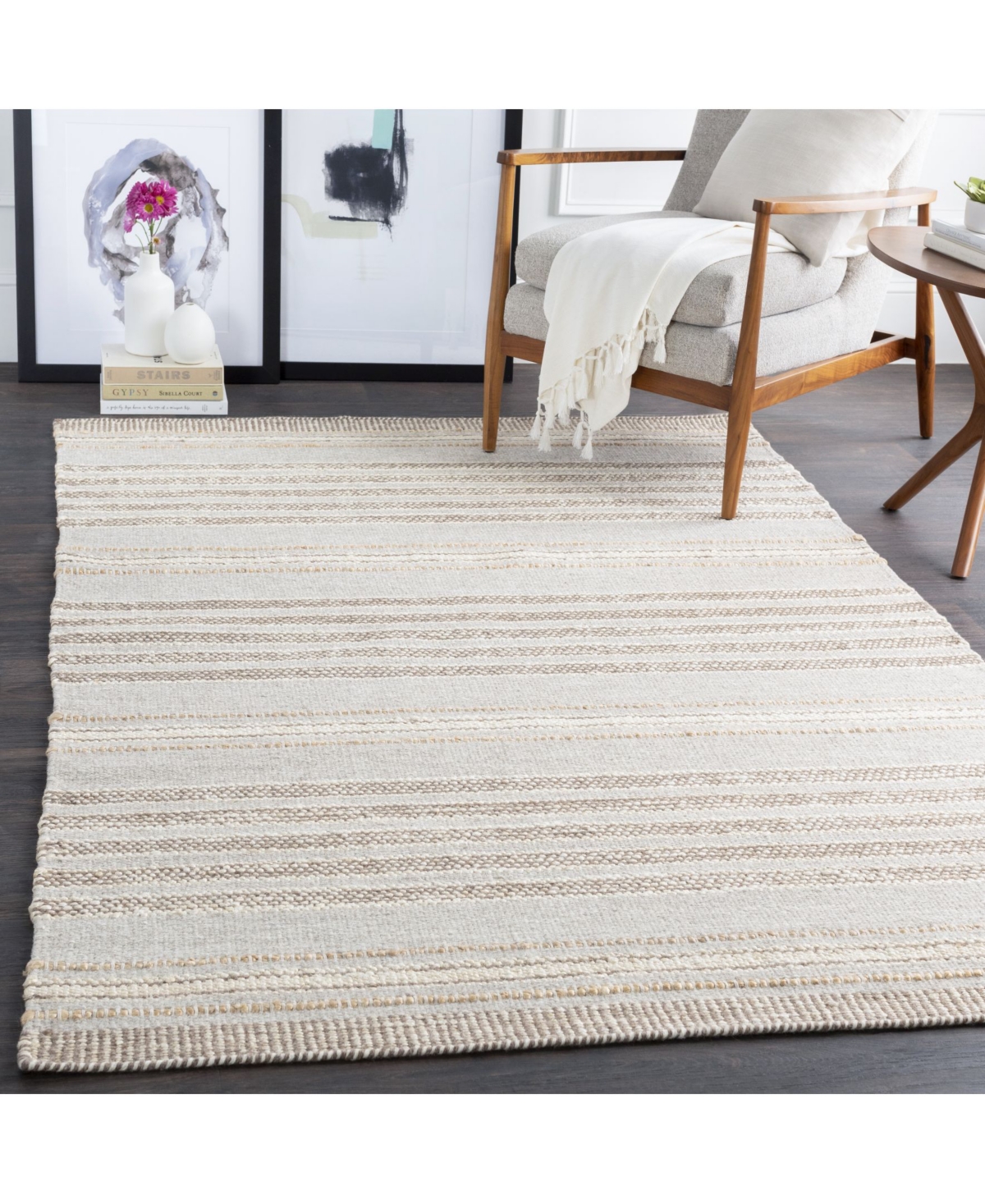 Surya Thebes Thb-1000 Taupe 5' x 7'6" Area Rug