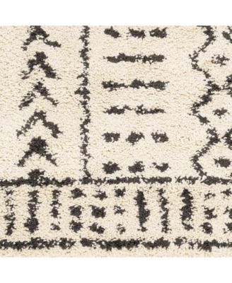 Berber Shag BBE-2311 Charcoal 5'3" x 7'3" Area Rug