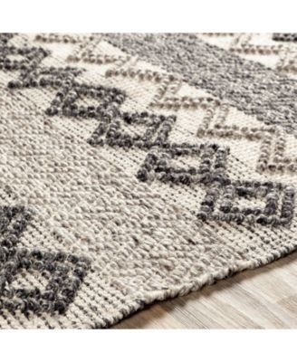 CLOSEOUT! Farmhouse Neutrals FLS-2302 Black 2' x 3' Area Rug