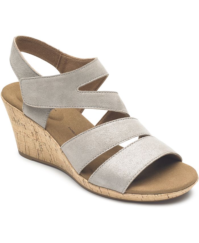 Rockport Women's Briah Strappy Wedge Sandals - Macy's