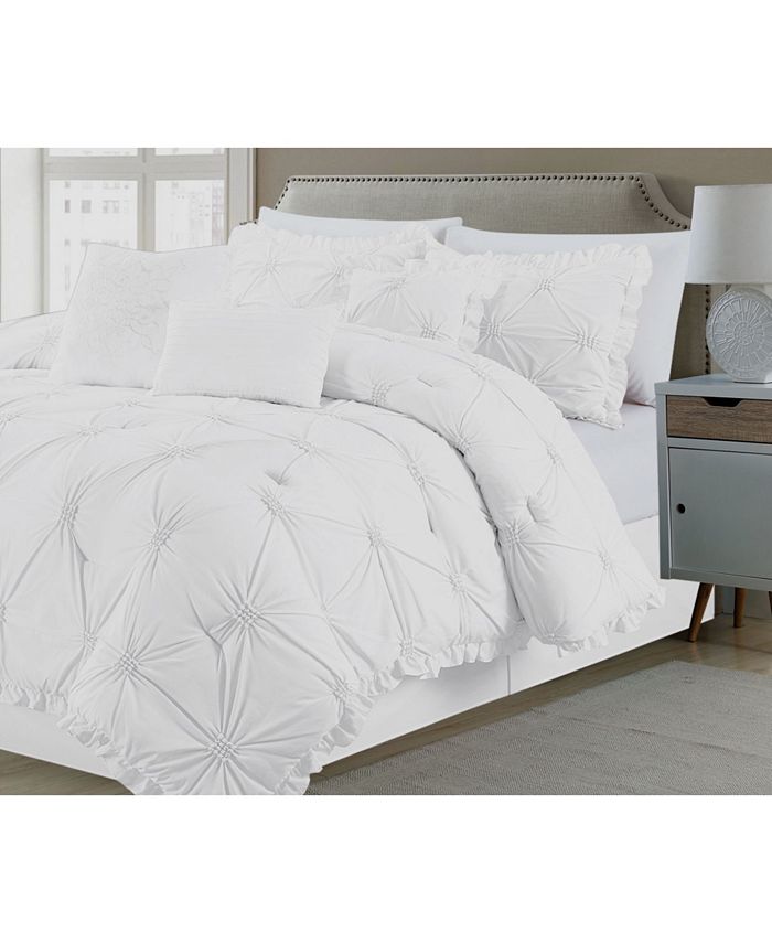 Addy Home Fashions Shabby, Chic 7 Piece Comforter Set, King Macy's
