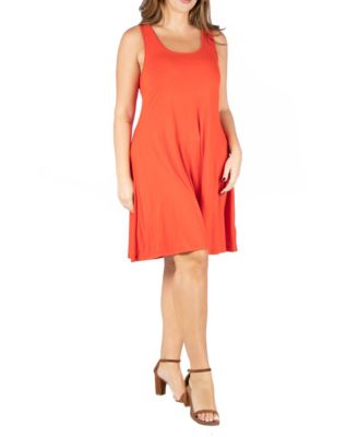 Plus Size Fit and Flare Knee Length Tank Dress