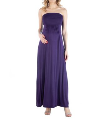 Sleeveless Empire Waist Maternity Maxi Dress