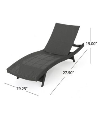 Salem Outdoor Chaise Lounge with Cushion