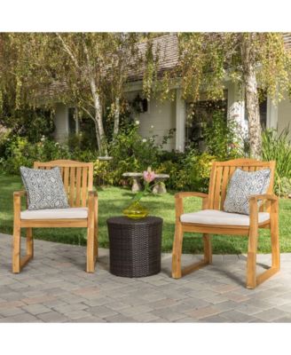Tampa Outdoor 3 Piece Chat Set with Round Table