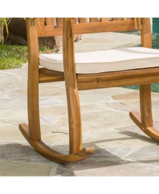Dewitt Outdoor Rocking Chair with Cushion