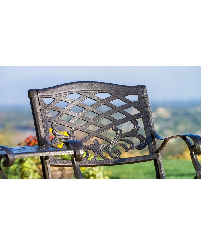 Noble House Pittman Outdoor Cast 2 Seater Set Macy's