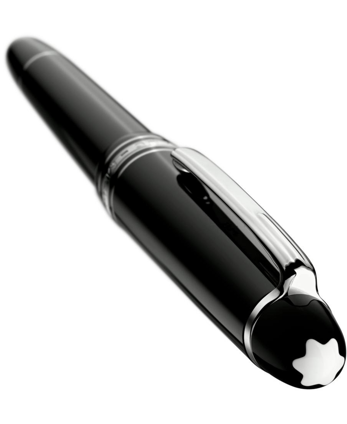 Shop Montblanc Black Meisterstuck Platinum Line Classique Fountain Pen 106522 In No Color