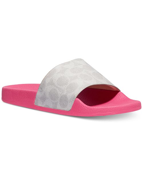 COACH Women's Udele Sport Pool Slides & Reviews - Slippers - Shoes - Macy's