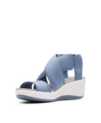 cloudsteppers by clarks step cali palm wedge sandal