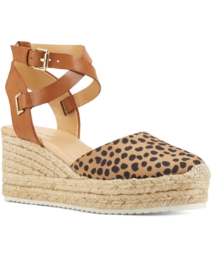 image of Nine West Ave Two-Piece Flatform Espadrilles Women-s Shoes