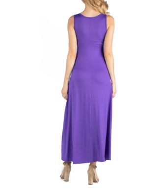 Slim fit A Line Sleeveless Maternity Maxi Dress
