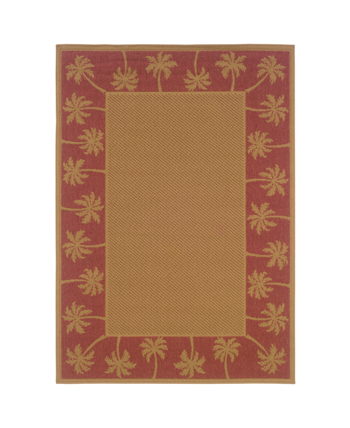 Jhb Design Veranda VER03 7'3in x 10'6in Outdoor Area Rug - Beige