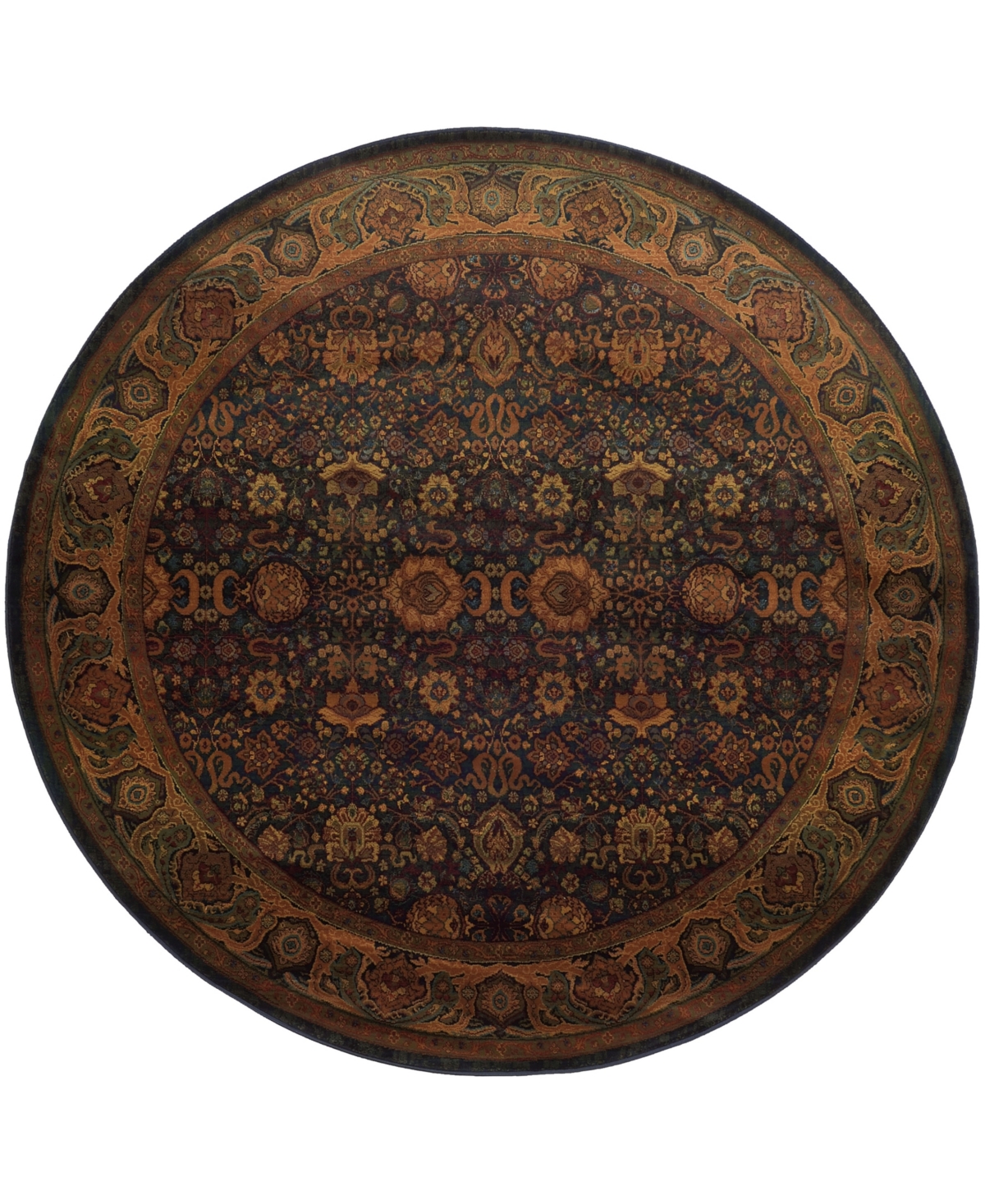 Jhb Design Kismet KIS01 8' Round Rug - Blue