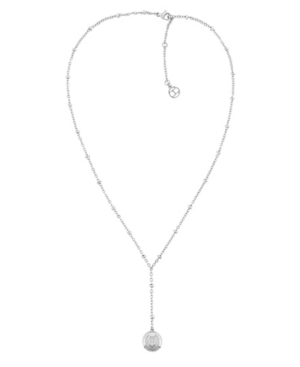 image of Tommy Hilfiger Women-s Silver-Tone Stainless Steel Bead Necklace