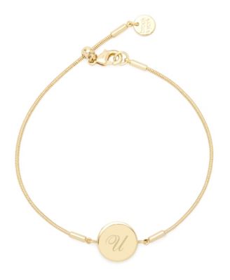brook york Wren Initial Bracelet - Gold U 80$