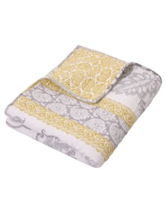 St. Claire Damask Reversible Quilted Throw, 50" x 60"