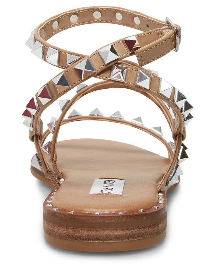 Steve Madden Women's Travel Rock Stud Flat Sandals & Reviews Sandals