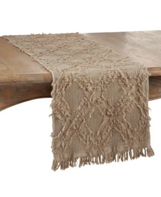 Fringe Waffle Weave Runner