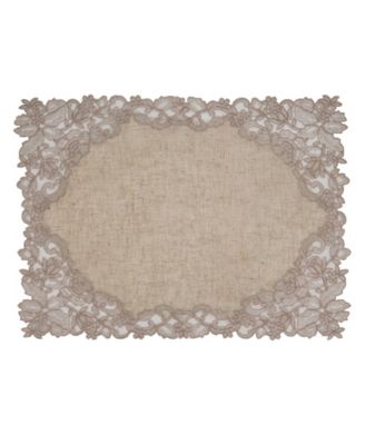Embroidered Lace Napkin Placemat Set of 2