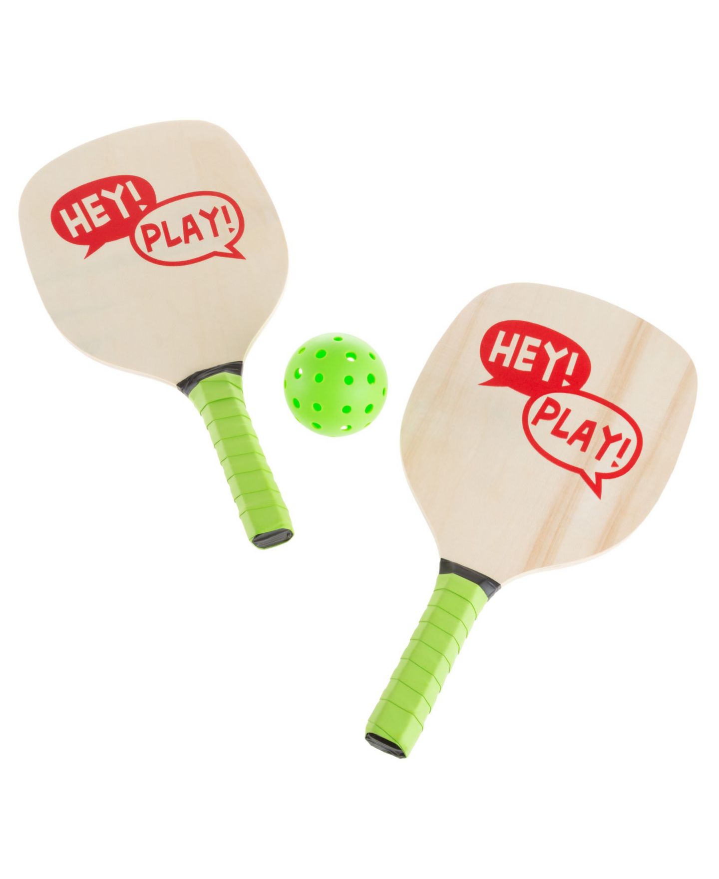 Детские игрушки Trademark Global Hey Play Lightweight Two-Player Poplar Wood Paddle Ball Game Set, Ages 5+ — фото 1