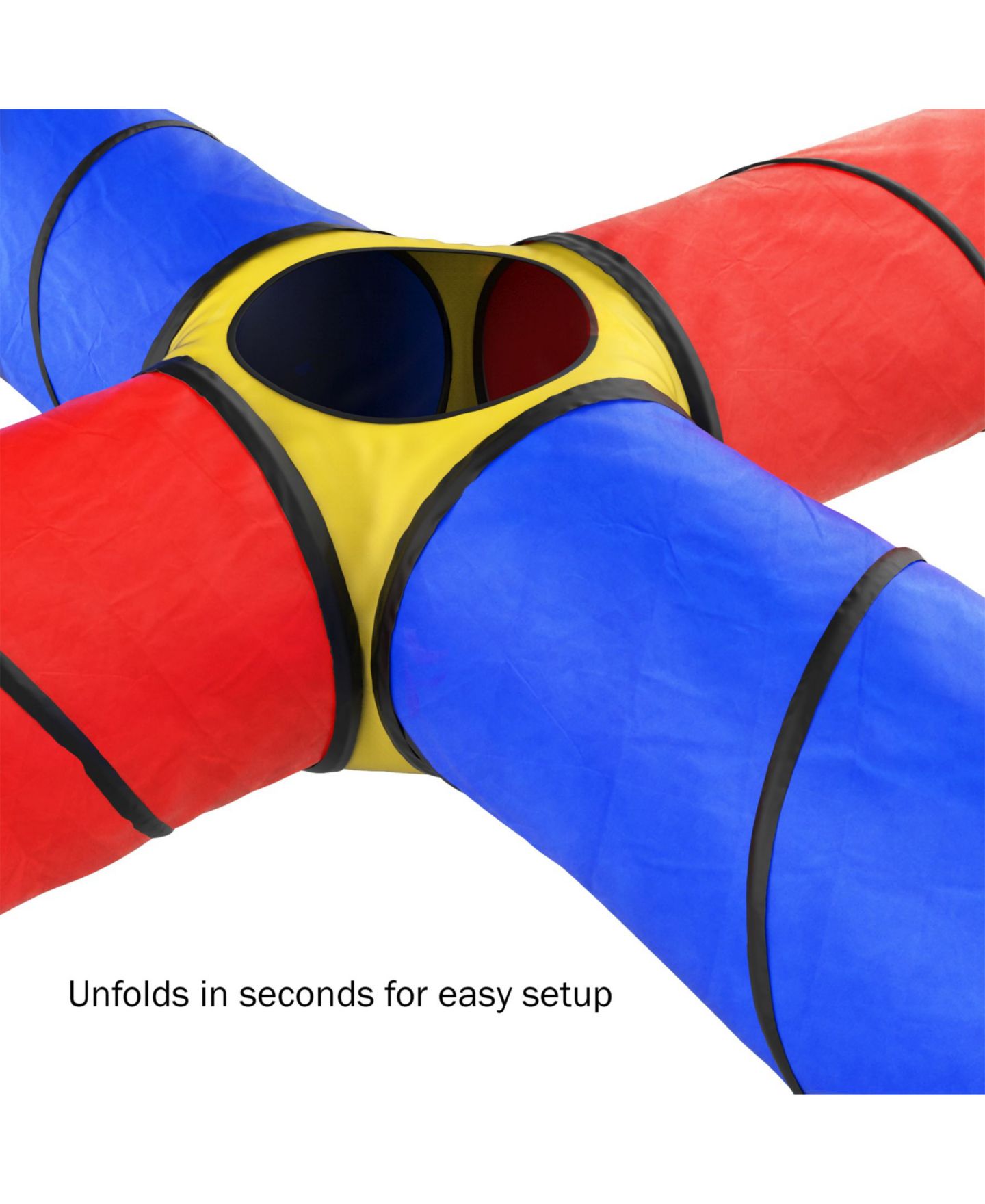 Детская игрушка Trademark Global Hey Play Kids Play Tunnel 4-Way Pop-Up Foldable, Ages 3+ — фото 3