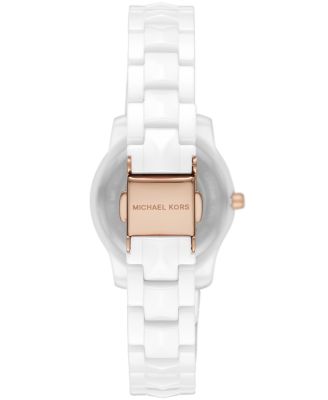 michael kors pink ceramic watch