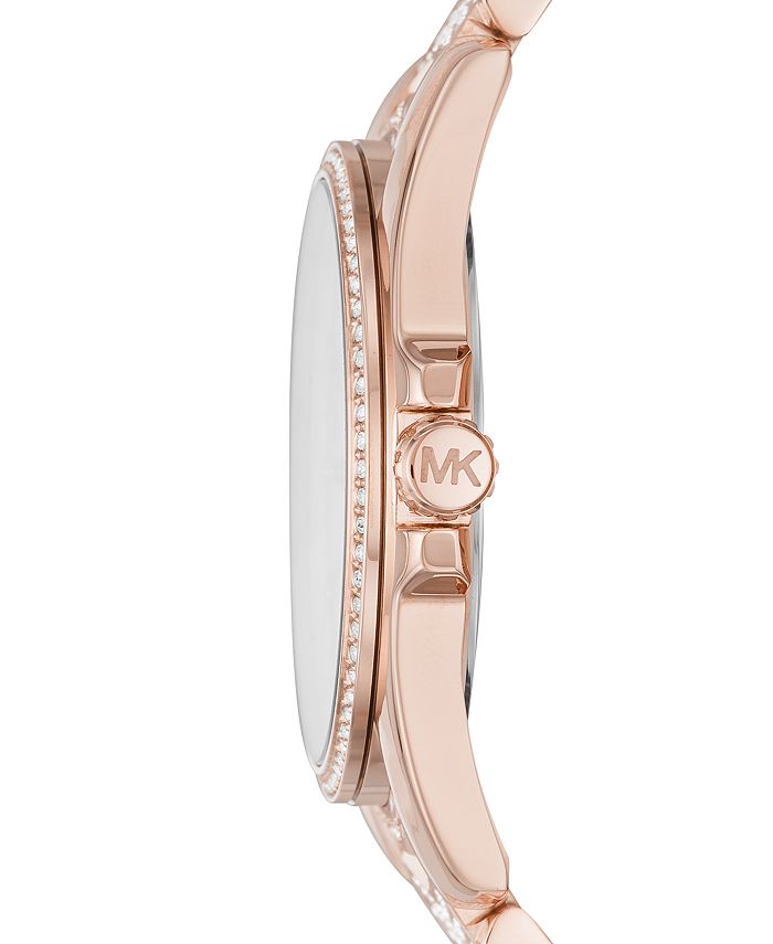 Michael Kors Whitney Three-Hand Rose Gold-Tone Stainless Steel Watch ...